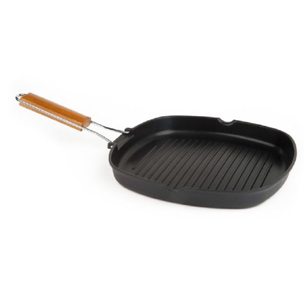 Asador grill de aluminio fundido.