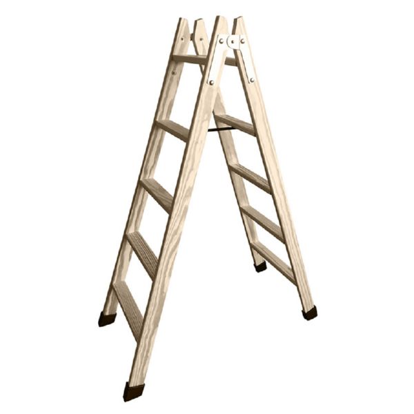 Escalera tijera de madera