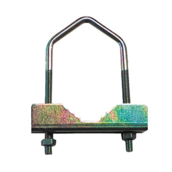 Mástil y abrazaderas antena TV exterior 