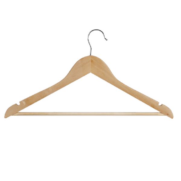 Percha recta 45 cm con muescas y para an