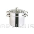 OLLA PASTA/VAPOR SET 3 PIEZAS GASTRO FRESH