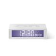 Reloj despertador Lexon Flip travel color gris claro